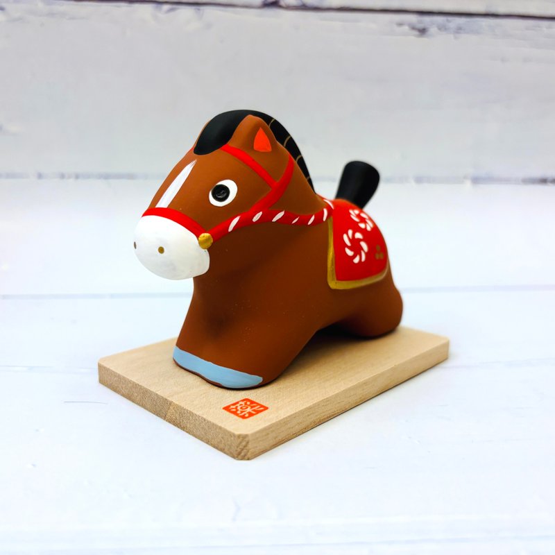 锦彩招福马-骏风-生肖吉祥物(马年) - 玩偶/公仔 - 陶 