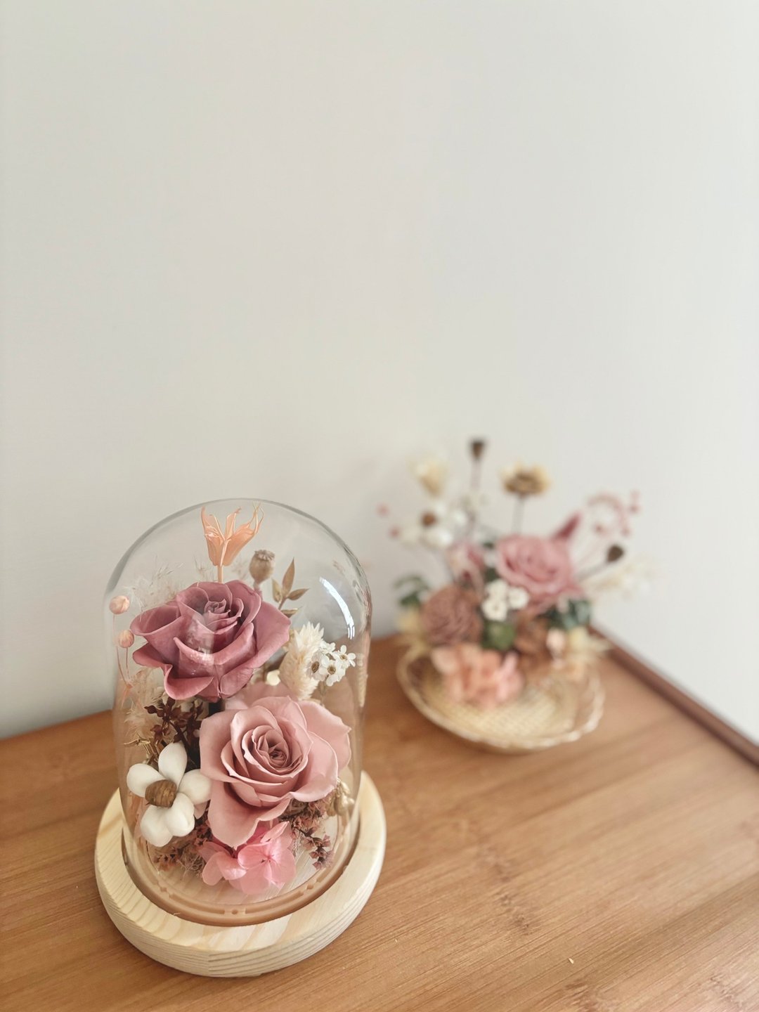 sueing_blossom 永生玫瑰玻璃罩 永生玫瑰 干燥花 永生花 - 干燥花/捧花 - 植物．花 