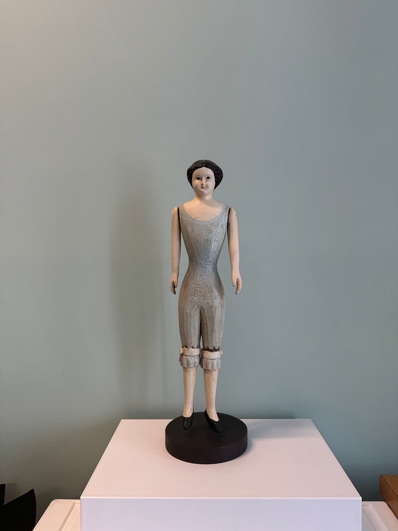 法国手工雕刻娃娃摆饰/ 饰品架 粉红 - 摆饰 - 木头 蓝色