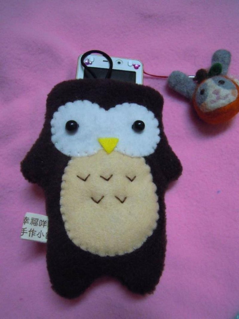 猫头鹰手机袋.相机包.悠游卡背包.红包袋 - 其他 - 棉．麻 