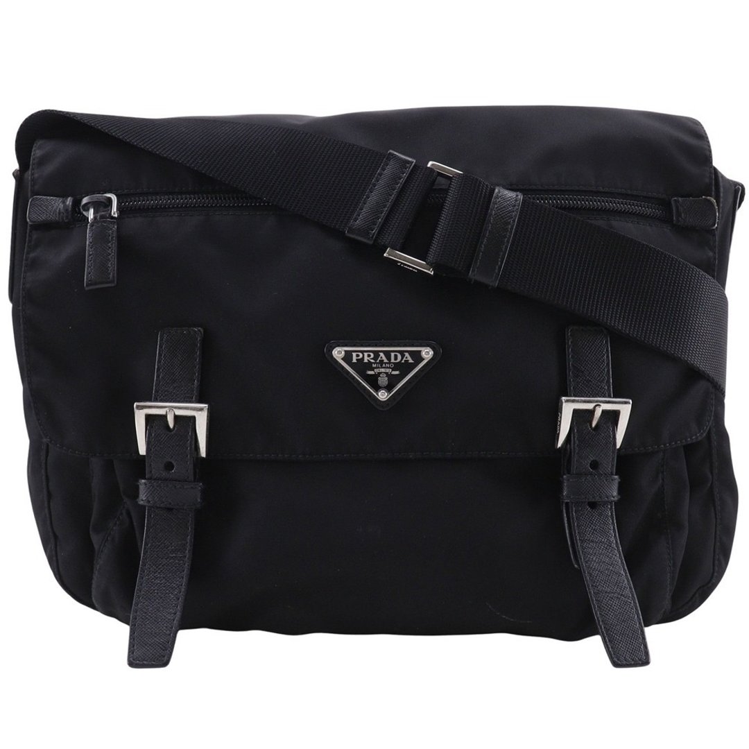 【日本直送】PRADA 普拉达 邮差包 侧背包 1BD671 尼龙 黑色 女性【二手】 - 侧背包/斜挎包 - 尼龙 黑色
