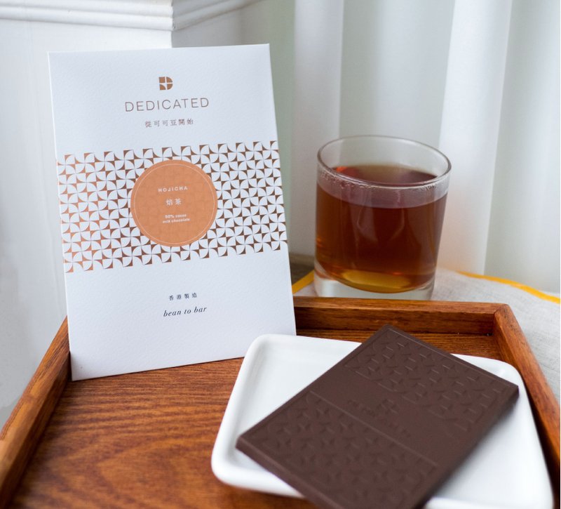 焙茶牛奶朱古力 50% 可可 - 巧克力 - 新鲜食材 白色