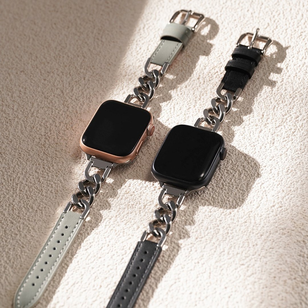 Apple watch - 真皮拼接单链苹果表带 编织 - 表带 - 真皮 