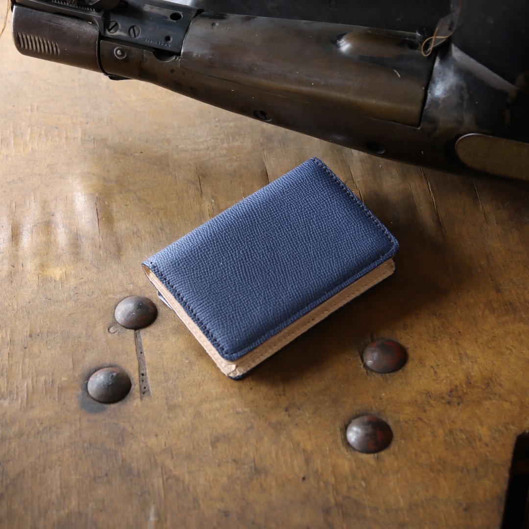 Made in Japan Weinheimer made in JAPAN handmade leather card case - 其他 - 真皮 蓝色
