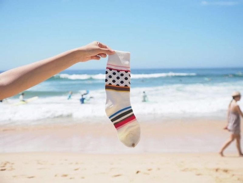 GillianSun Socks Collection 【HOT 热销款】1687WT - 袜子 - 棉．麻 白色