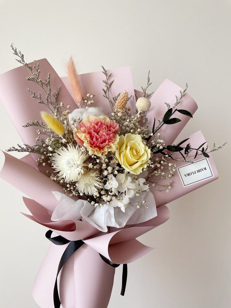 母亲节永生康乃馨花束 中型花束 干燥花束 永生花束 - 干燥花/捧花 - 植物．花 
