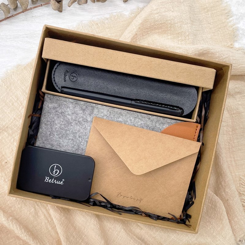 【圣诞礼盒_快速定制礼物】赠刻字_品初_墨染时光钢笔礼盒送墨水 - 钢笔 - 铜/黄铜 