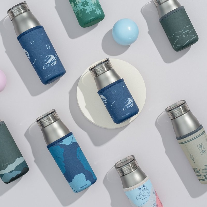 钛轻瓶隔热杯套 - 随行杯提袋/水壶袋 - 其他金属 多色