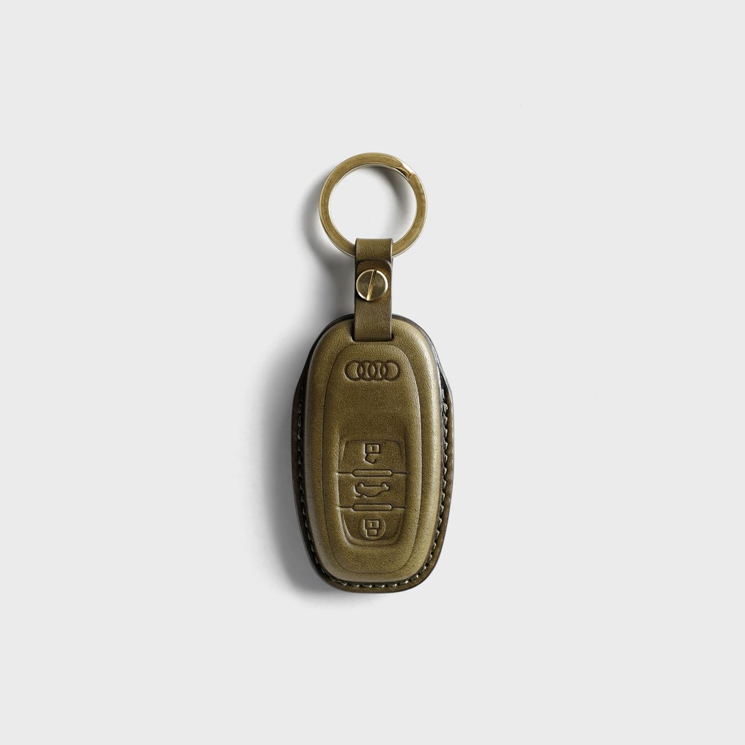 AUDI 汽车专用钥匙包 | 手工植鞣革定制－KEY COVER EA3 - 钥匙链/钥匙包 - 真皮 多色
