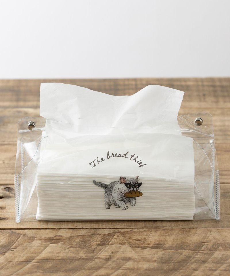 透明面纸盒乙烯基 Q. 面包贼/动物 12 - 纸巾盒 - 其他材质 透明