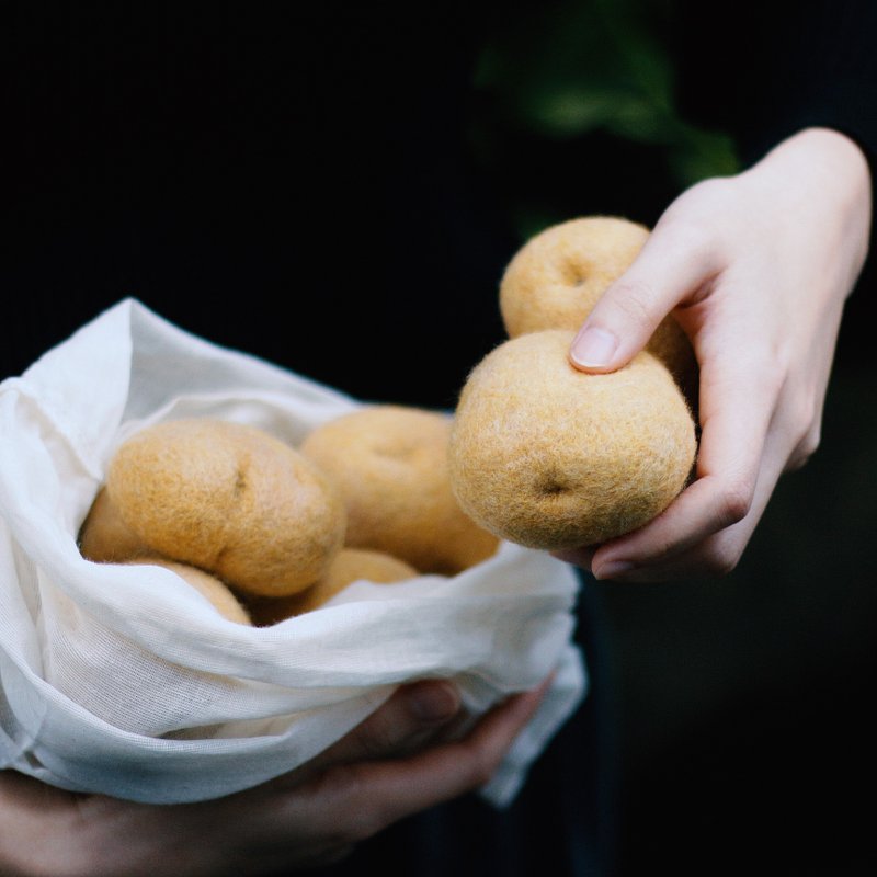 6.25【羊毛毡 - 针毡】来颗马铃薯 - 编织/羊毛毡/布艺 - 羊毛 