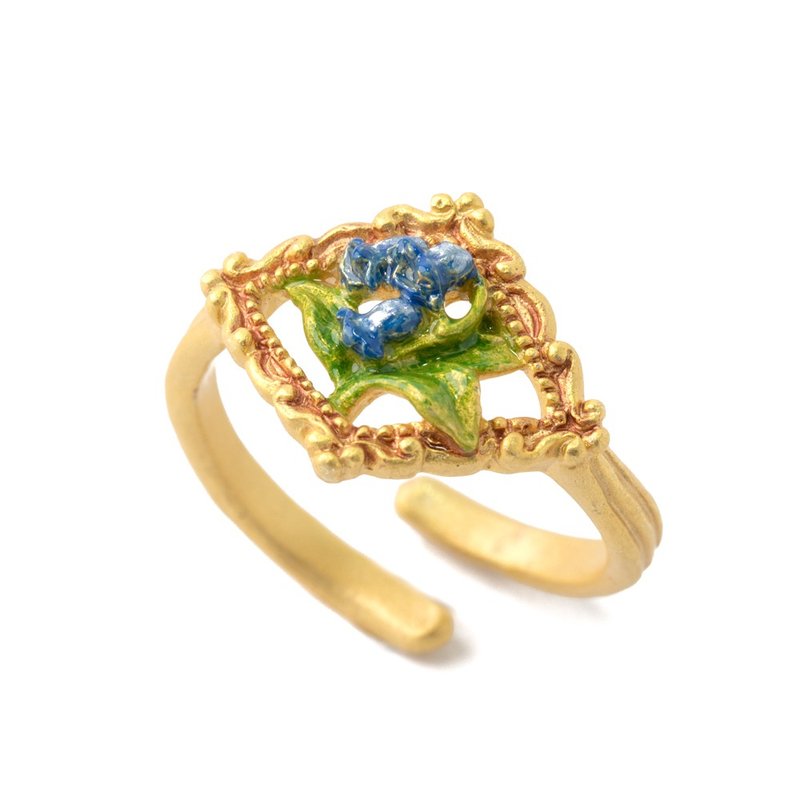 Bluebell ring Bluebell RN200 - 戒指 - 其他金属 蓝色