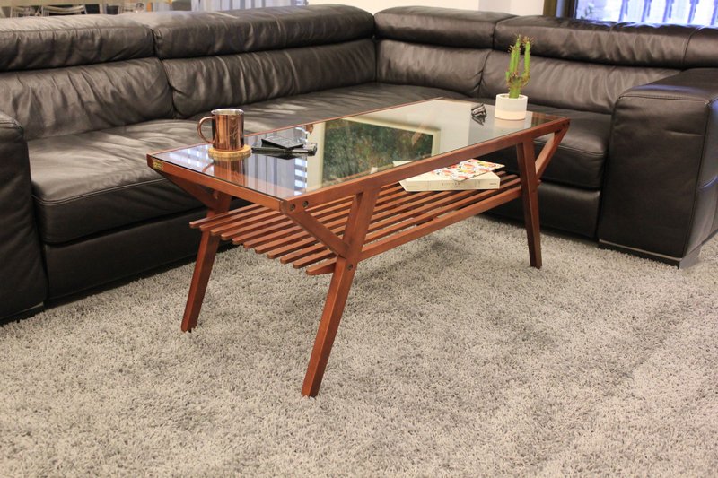 【KeenFord Design】　W-GLT01 实木茶几  (DBR) - 其他家具 - 木头 咖啡色