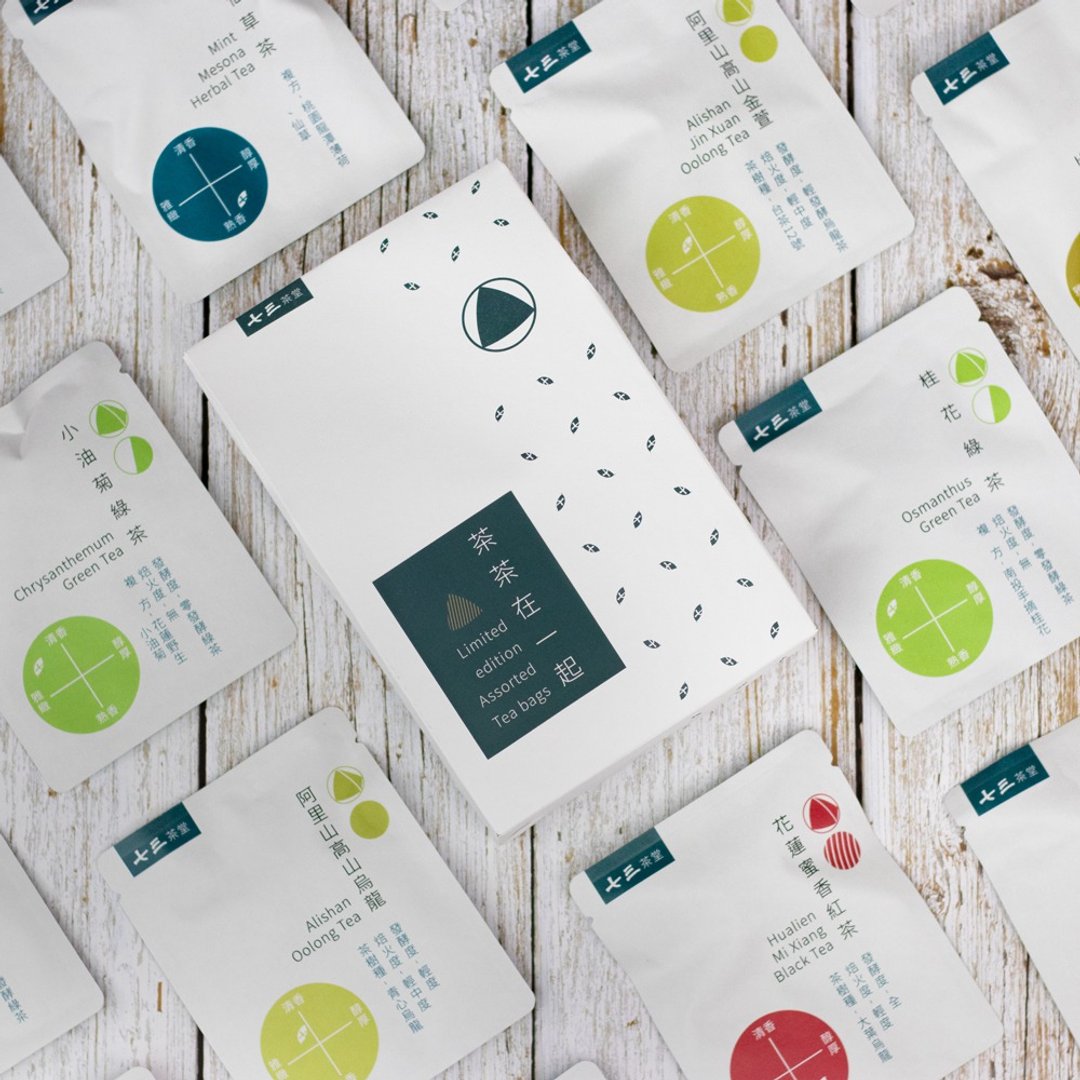 【恋爱滋味特辑】茶茶在一起 (10入独立包装立体茶)+赠手提袋 - 茶 - 纸 白色