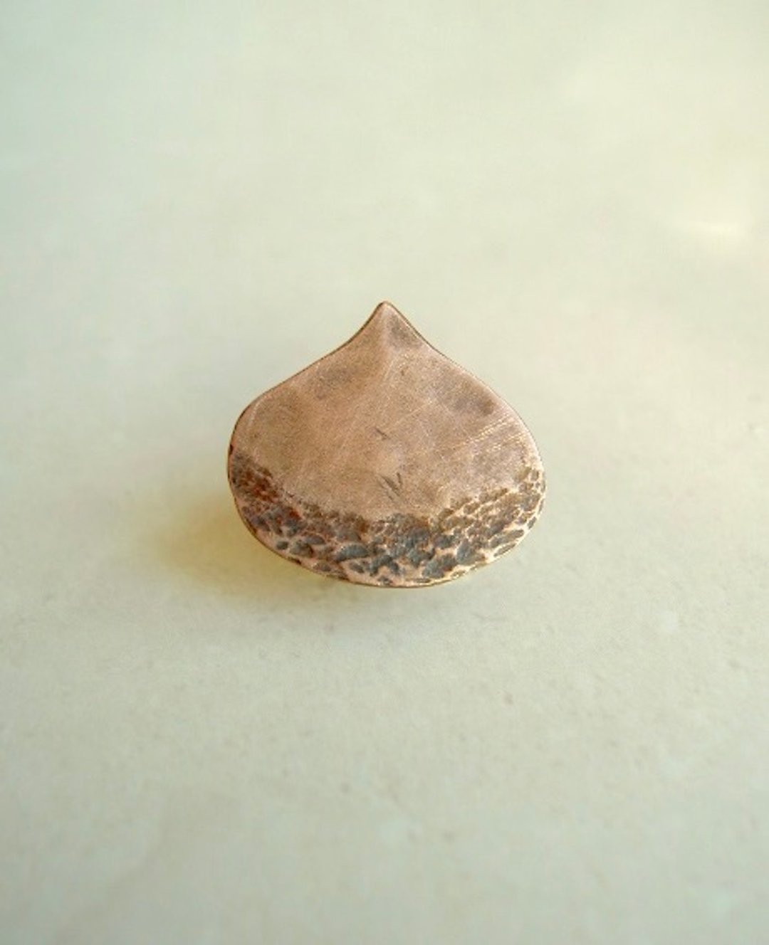 Chestnut / pin brooch 2 - 胸针 - 其他金属 咖啡色