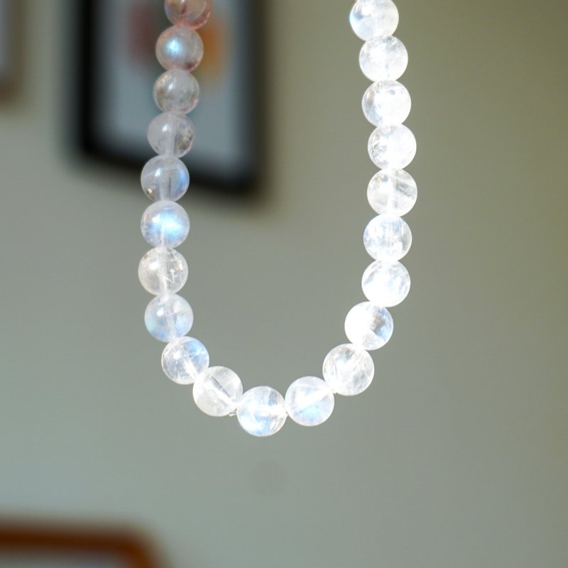 蓝光 月亮石 蓝光月亮石 水晶 手链 - 手链/手环 - 水晶 透明