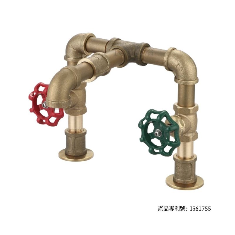 【人水良品卫浴】工业风积木冷热混合栓34-130 专利产品 台湾制造 - 卫浴用品 - 铜/黄铜 金色
