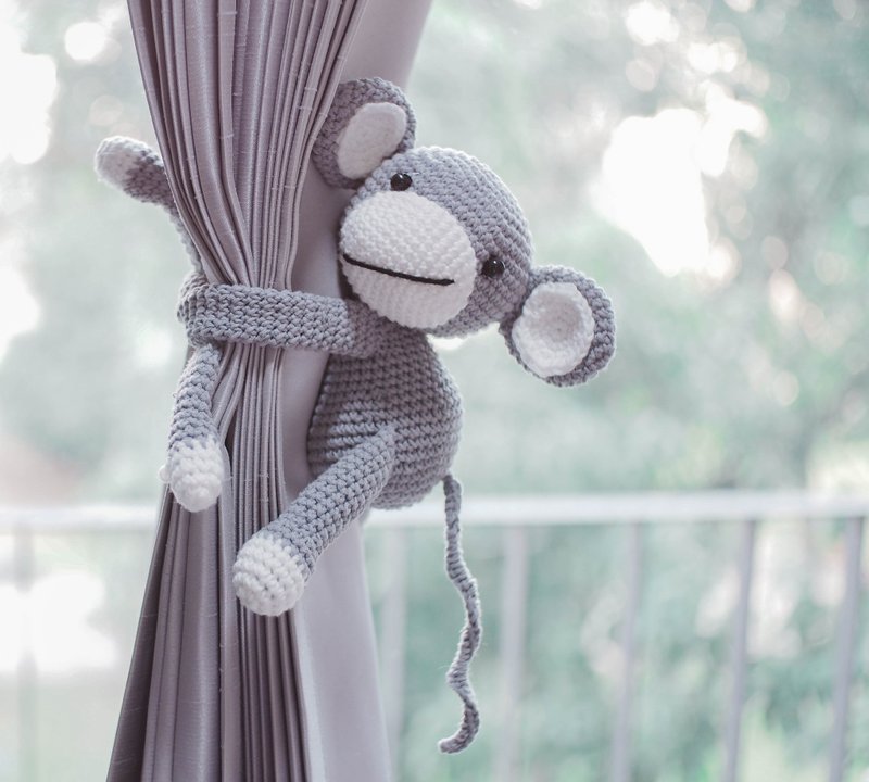 Monkey holder - 摆饰 - 聚酯纤维 灰色