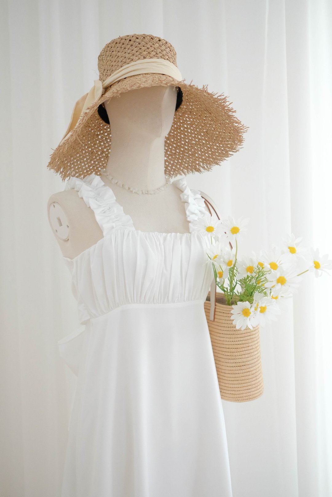 Off White dress Wedding Bridal Dress Bridesmaid dress Long Party Cocktail Dress - 晚装/礼服 - 聚酯纤维 白色