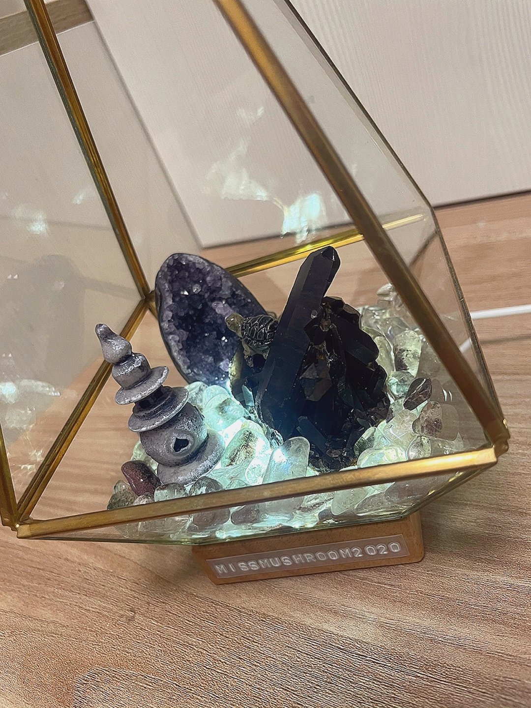 现货 | 四角玻璃屋日式小明灯 | 水晶 | 居家灯饰 - 摆饰 - 水晶 黑色