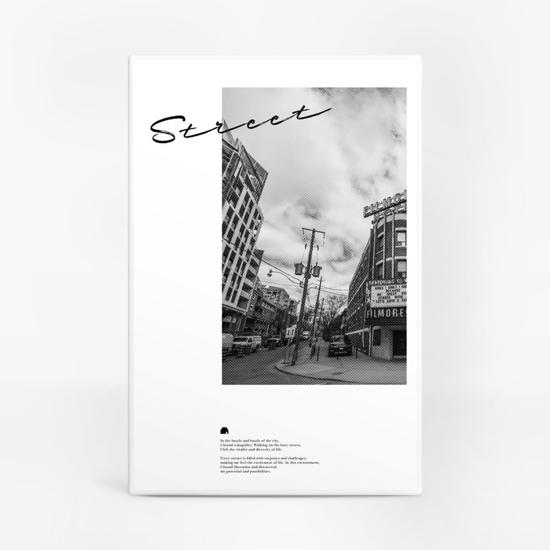 【无框画】艺术挂画 x 黑白经典街景 - 海报/装饰画/版画 - 其他材质 