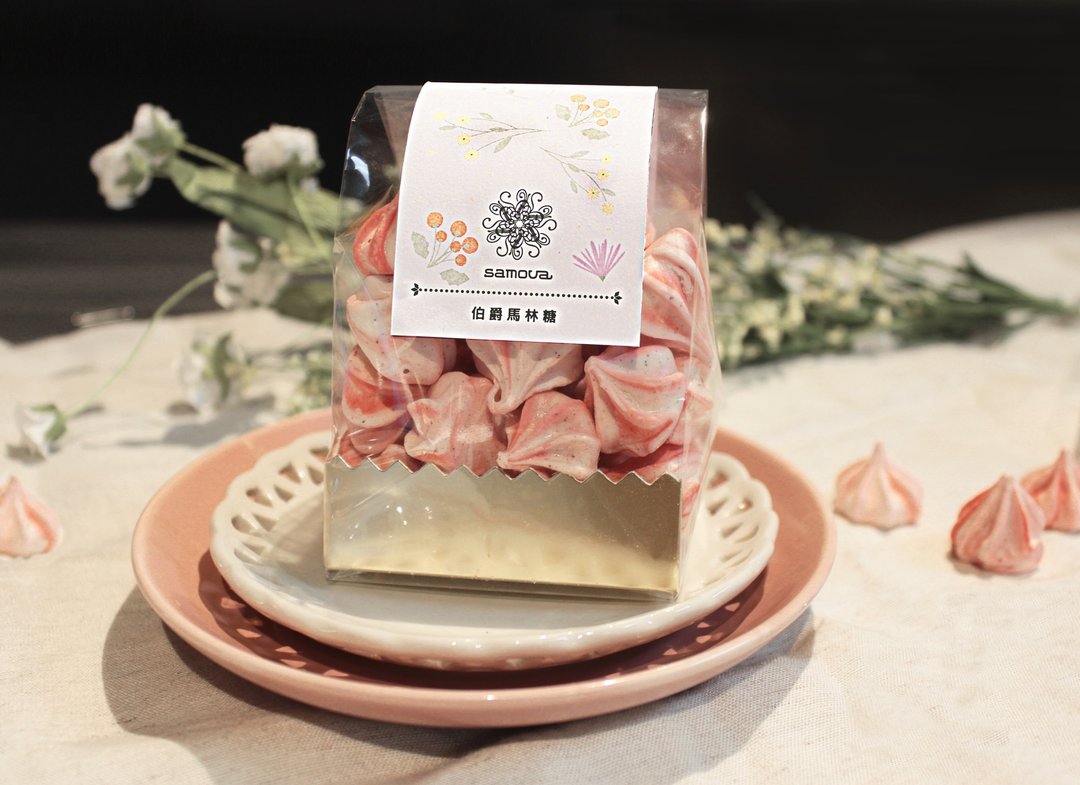 满千赠礼-samova白日梦伯爵马林糖 | 法式蛋白糖霜 / 可单笔购买 - 零食/点心 - 新鲜食材 粉红色