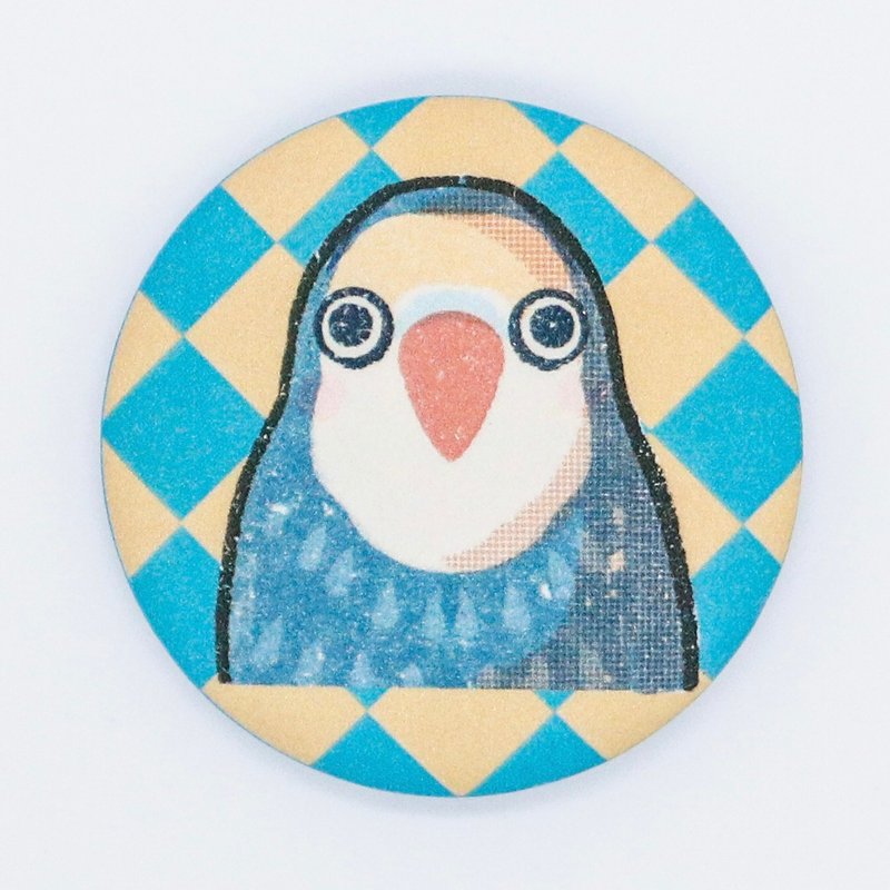 LOLO 格子 徽章 - 徽章/别针 - 其他金属 蓝色