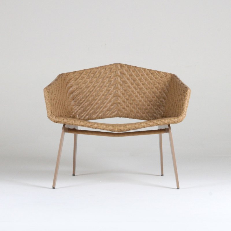 室内户外皆可椅-稻禾色-钻石造型//Indoor and Outdoor - 椅子/沙发 - 防水材质 卡其色