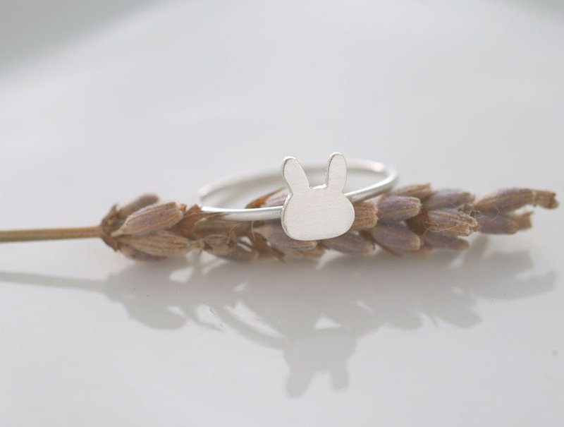 ni.kou 纯银 兔子 动物 单戒 女戒 尾戒 - 戒指 - 其他金属 