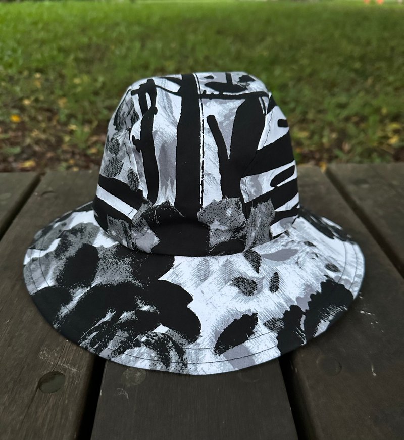 水墨印花纯棉休闲帽 - 帽子 - 其他材质 