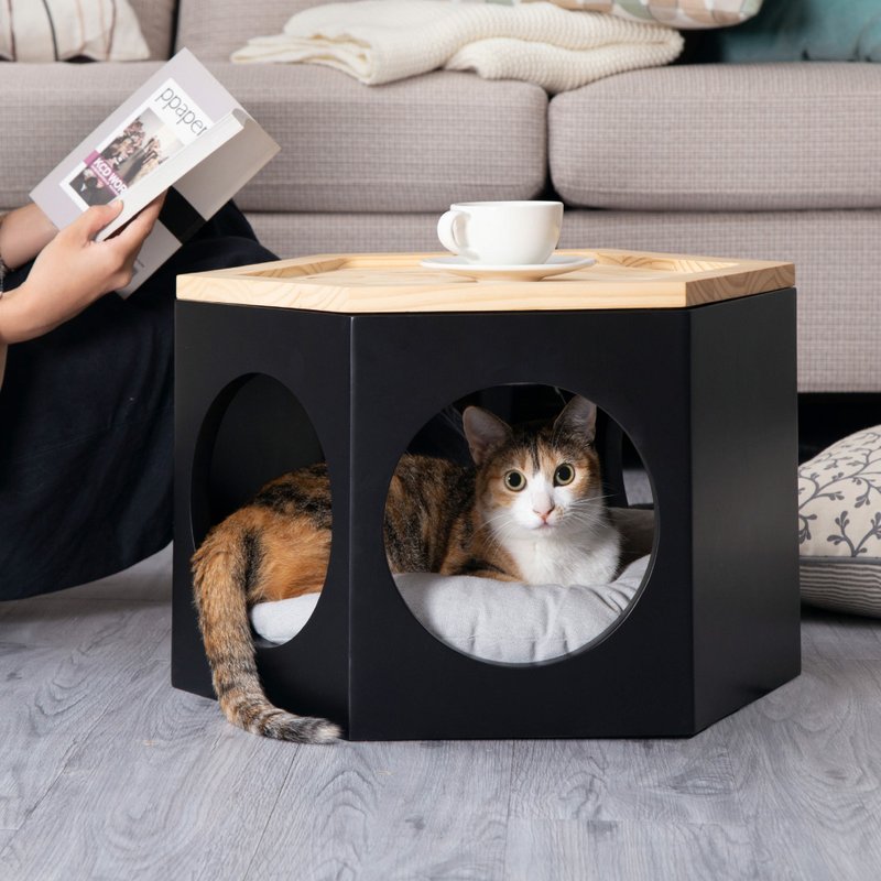 六角椅子组 BusyCat Chair - 玩具 - 木头 咖啡色