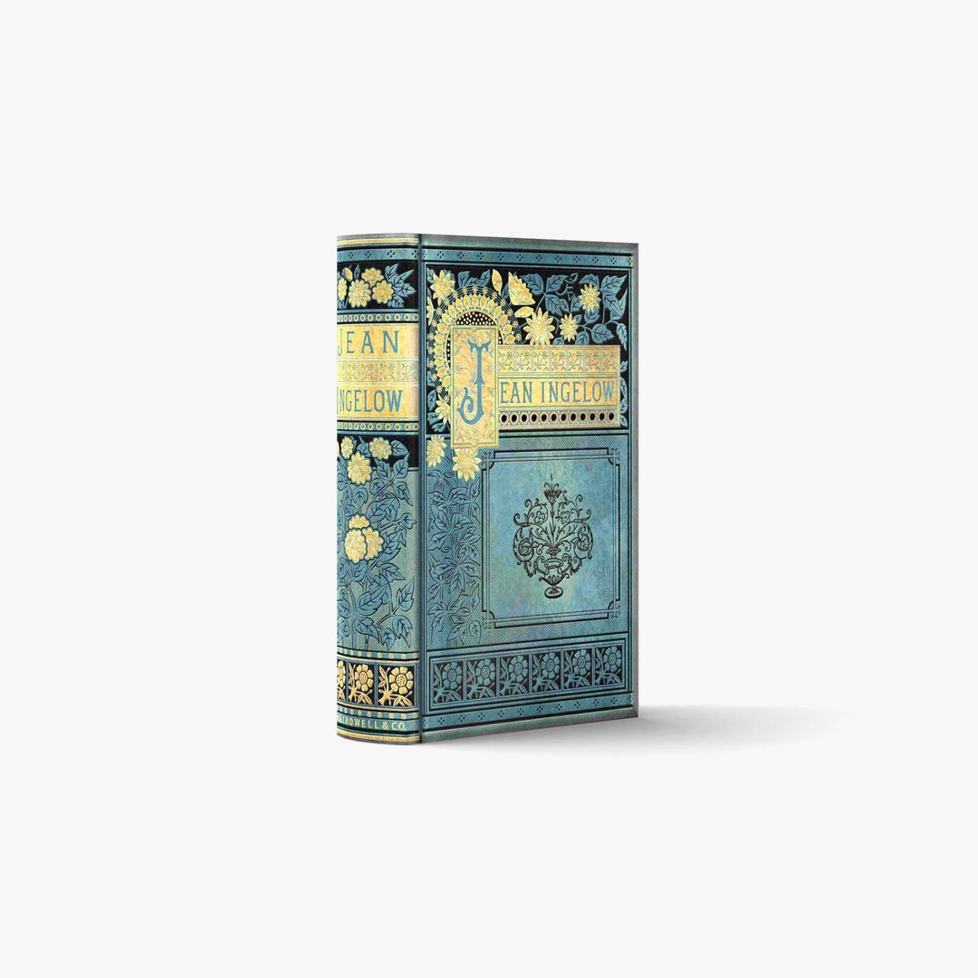 fake book box / POEMS I-JEAN INGELOW-A【XS / 1 book】| 3D papercraft, PDF template - 图文模板设计 - 其他材质 