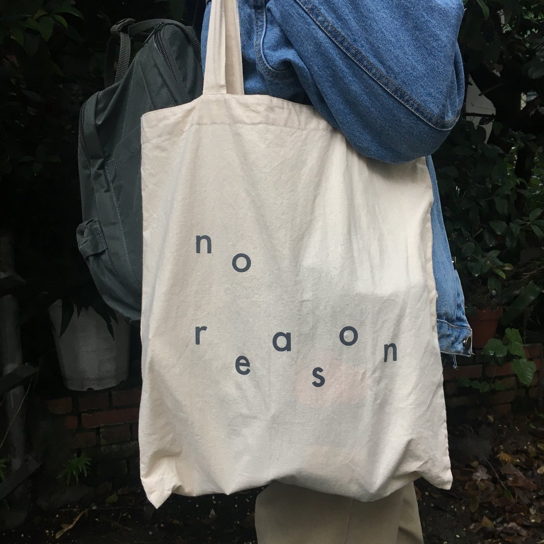 环保购物袋/no reason - 侧背包/斜挎包 - 棉 白色