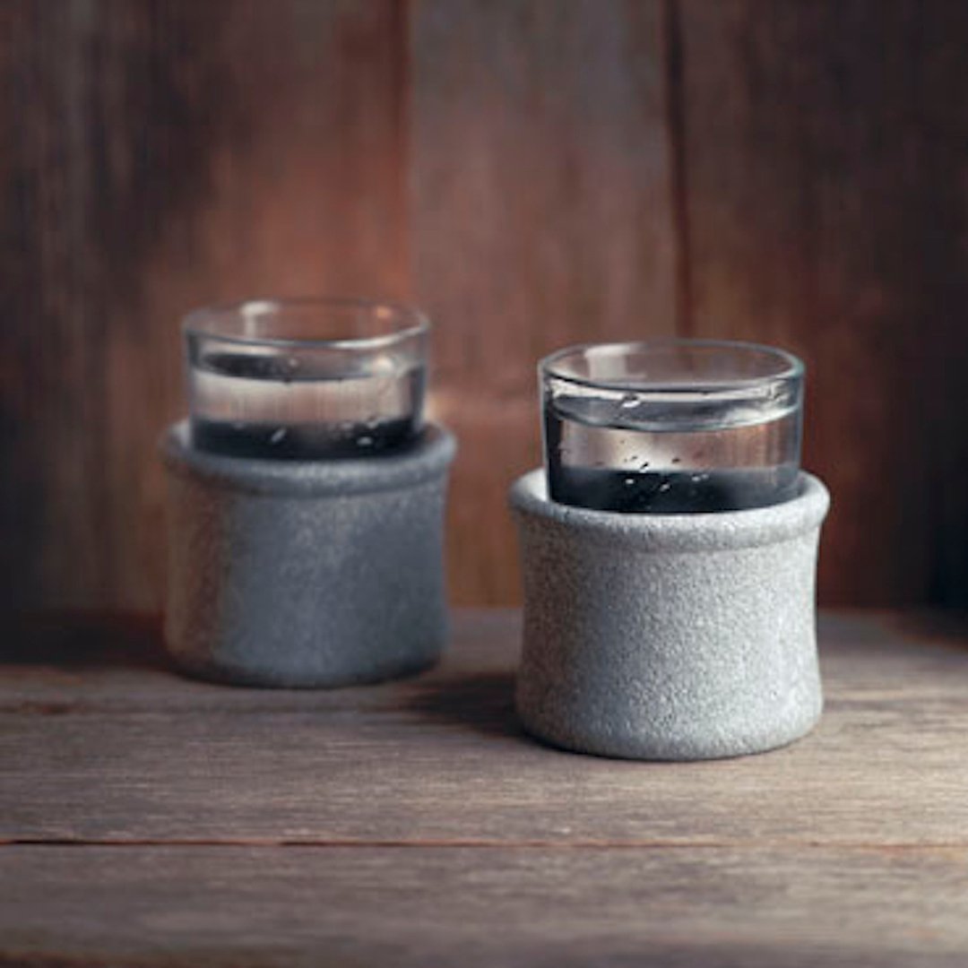 冰镇酒水杯 Stone Sahnapps - Hukka Design 台湾总代理 - 酒杯/酒器 - 石头 
