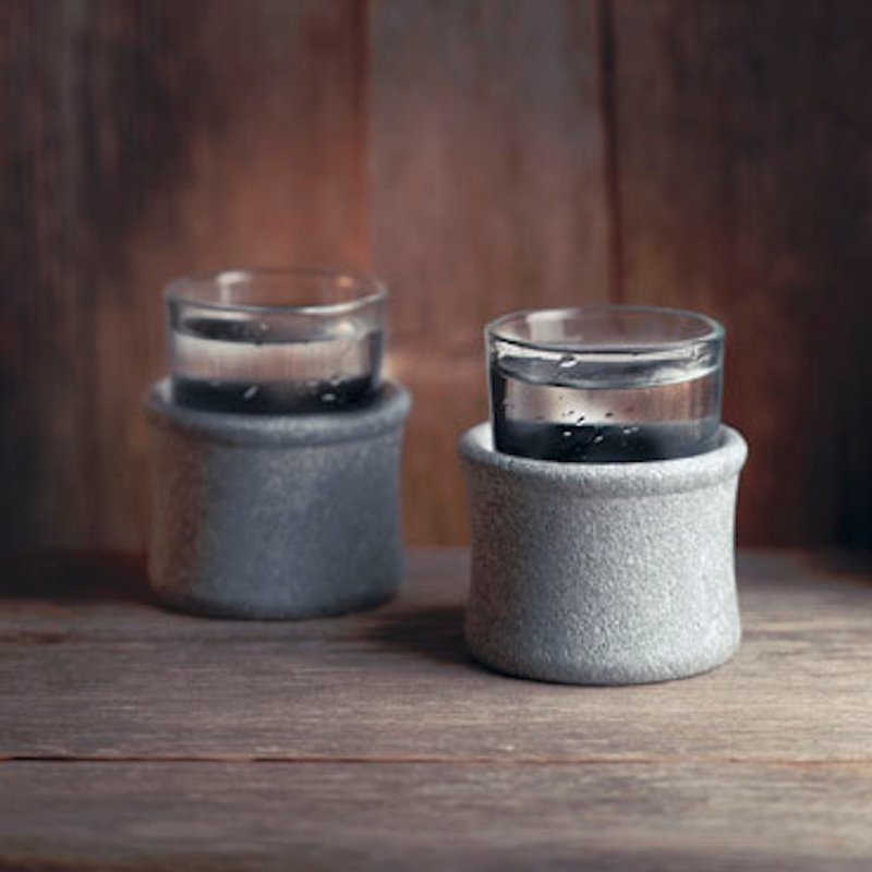 冰镇酒水杯 Stone Sahnapps - Hukka Design 台湾总代理 - 酒杯/酒器 - 石头 