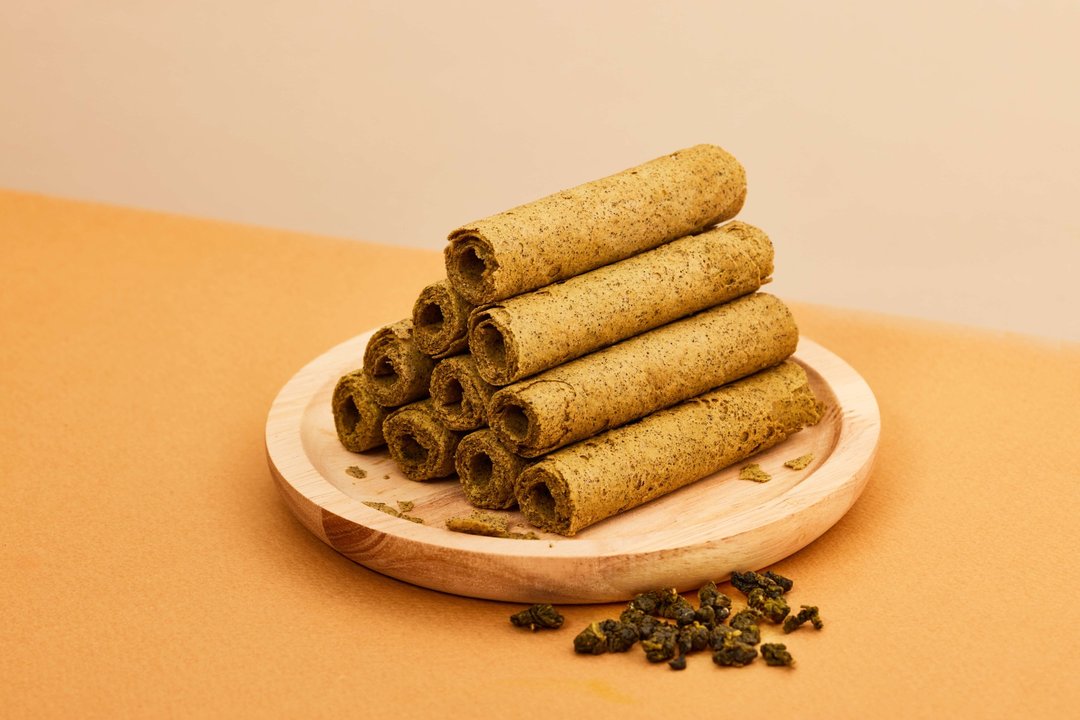 【茶茶茶】乌龙卷卷8入-茶香蛋卷轻包装-小资族首选 - 零食/点心 - 新鲜食材 咖啡色