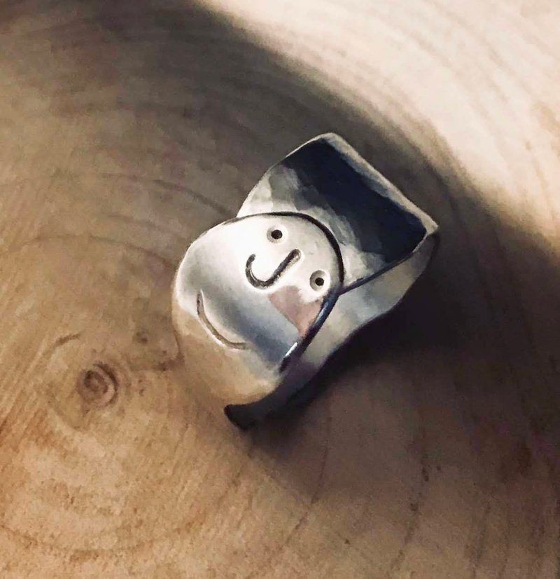 自信的微笑  silver 925戒指 - 戒指 - 纯银 
