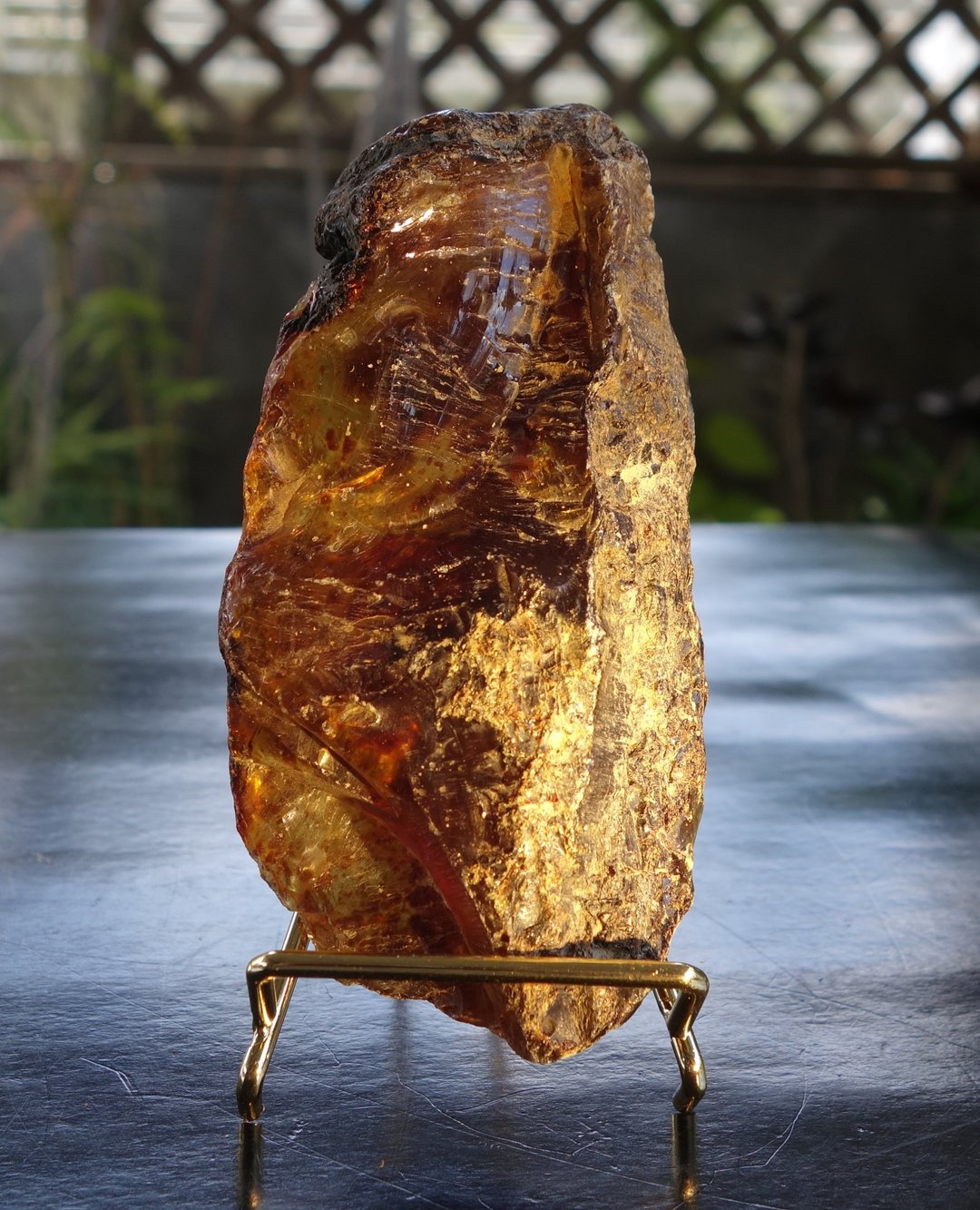 琥珀 Amber 蓝珀 天然苏门答腊蓝珀原石 83.5克 原矿摆饰 风水 - 摆饰 - 半宝石 橘色