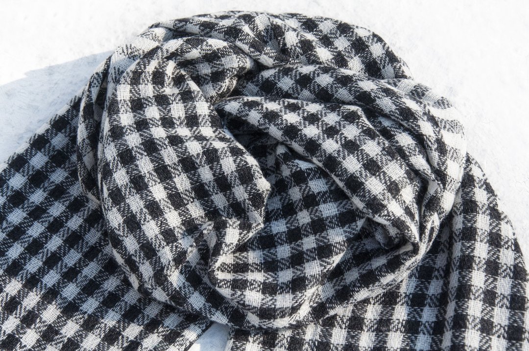 喀什米尔Cashmere/针织围巾/纯羊毛围巾/羊毛披巾/手织围巾-英式 - 围巾/披肩 - 羊毛 多色