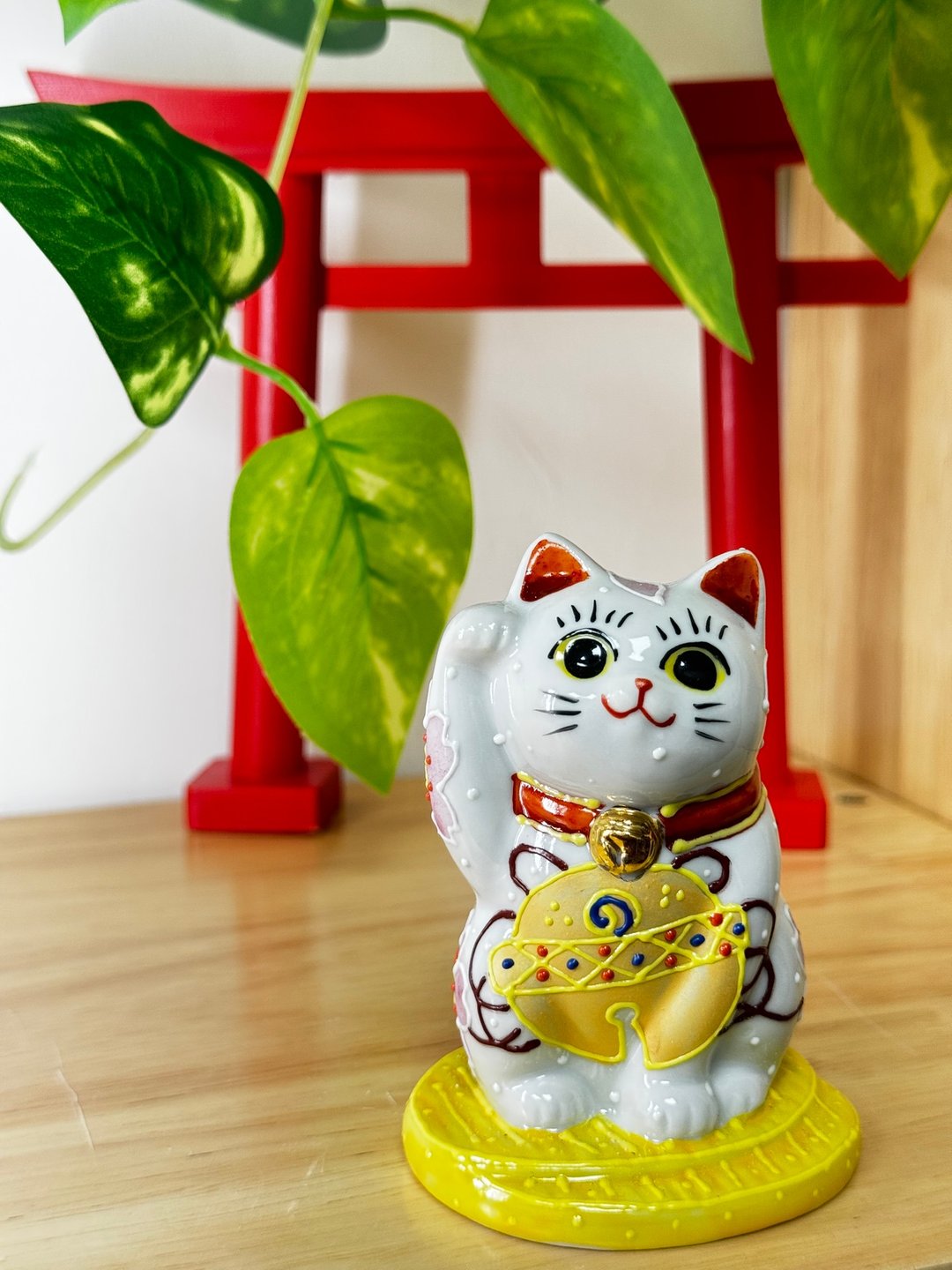 九谷烧 | 坐小判 福铃 9CM - 摆饰 - 陶 粉红色