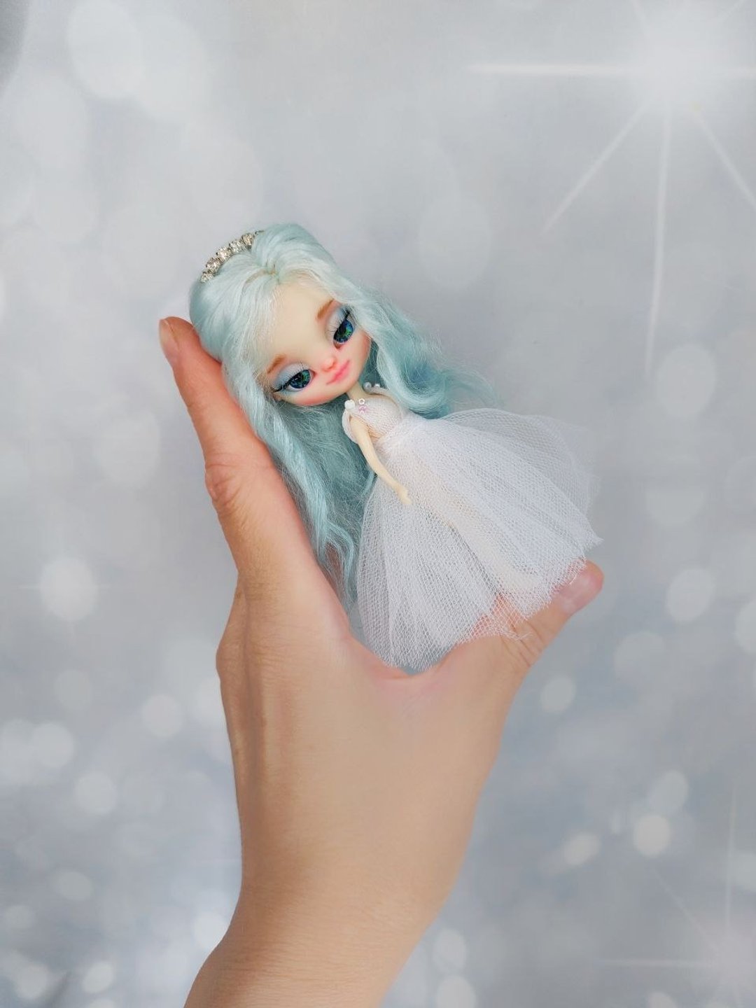 微型娃娃 Blythe 以美丽的公主为形象。 - 玩偶/公仔 - 塑料 白色