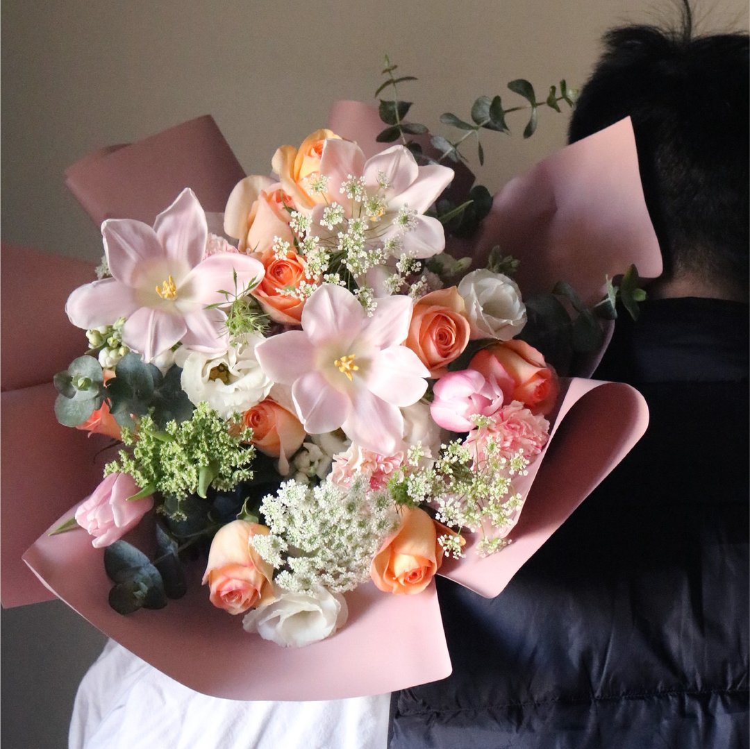 【鲜花花束。暖阳】情人节。开幕。生日。毕业季 I 可自取 - 植栽/盆栽 - 植物．花 橘色