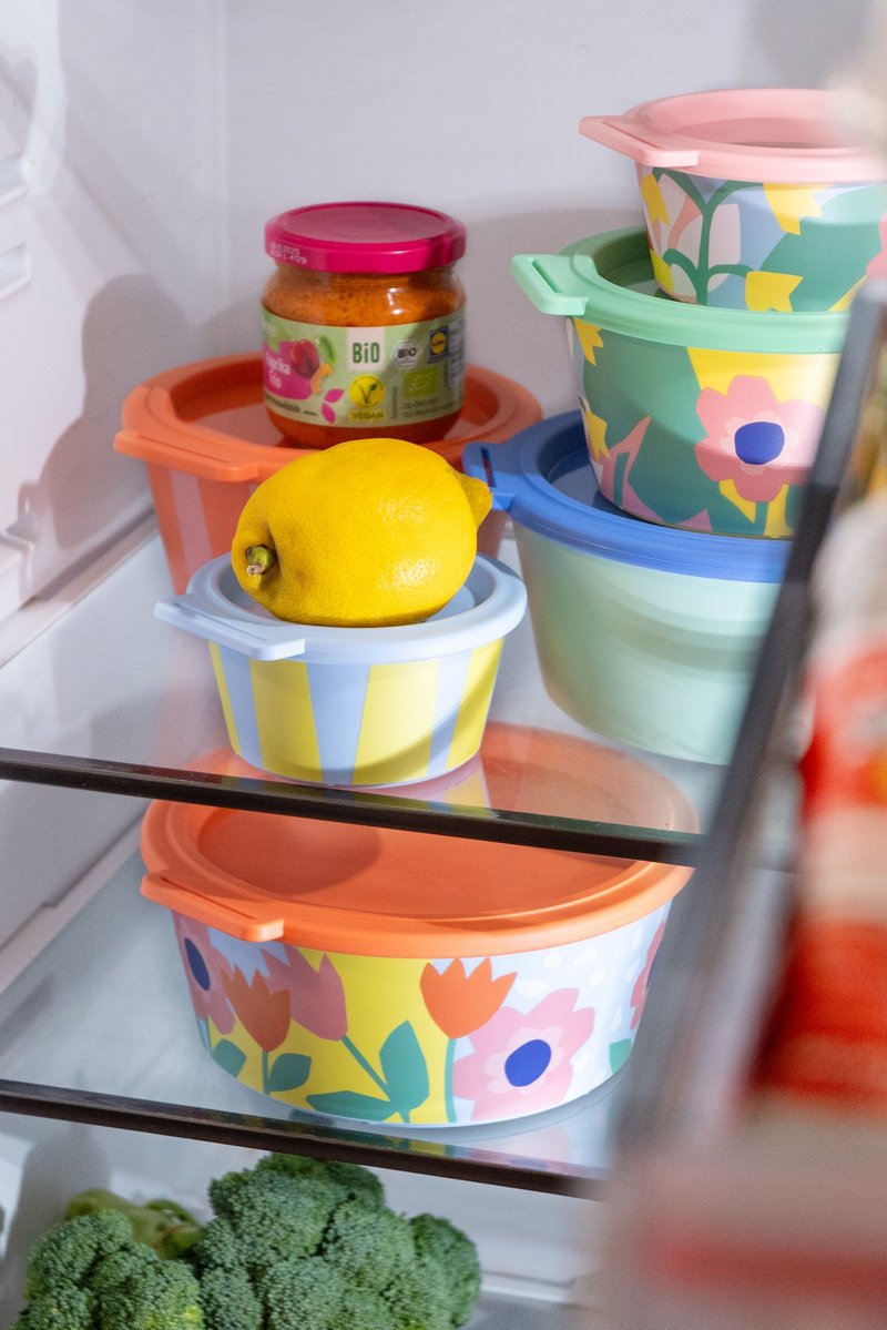 德国 koziol NORA 防漏叠叠保鲜盒 700ml - 便当盒/饭盒 - 塑料 多色