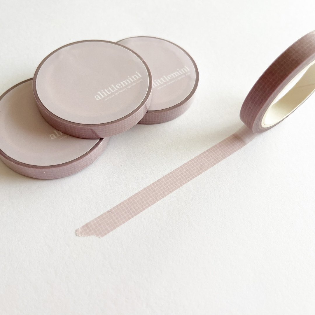 7mm 纸胶带 【奶粉红】 - 纸胶带 - 纸 粉红色