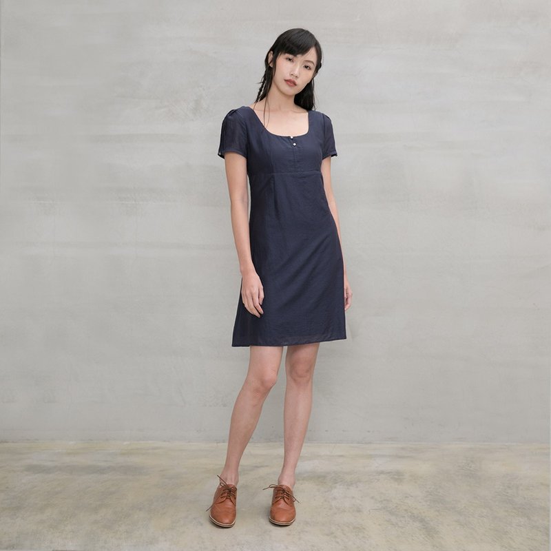 纯真年代复古绑绳洋装  Strap Dress D147 - 洋装/连衣裙 - 棉 多色