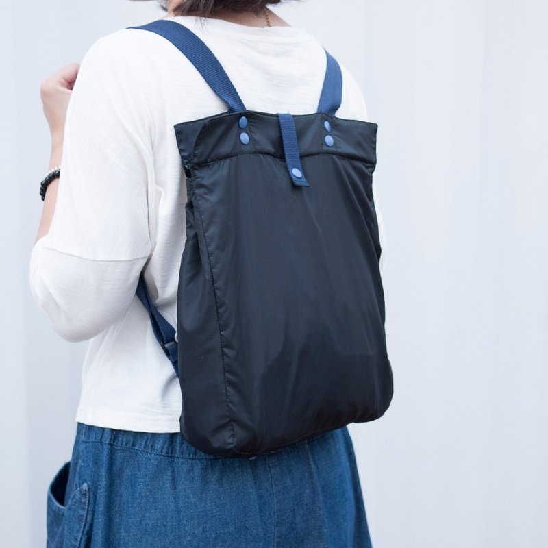 RoBag卷卷背包-经典全黑 - 后背包/双肩包 - 防水材质 黑色