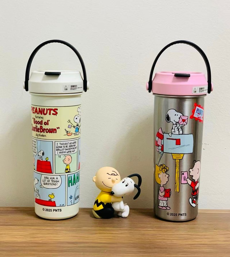 SNOOPY史诺比600ml 真空保温瓶PEANUTS正版授权(2款式) - 保温瓶/保温杯 - 不锈钢 