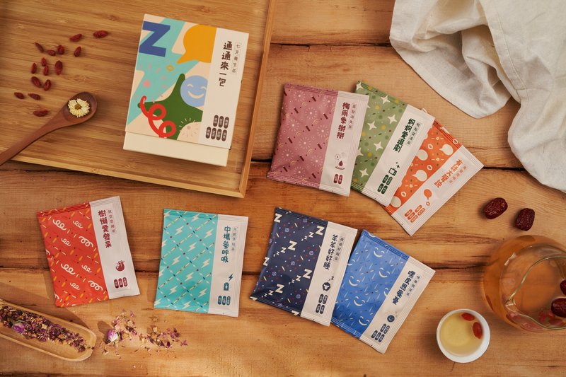 【享嘉】通通来一包|无糖 无负担 无咖啡因 汉方茶| 汉方养生茶 - 茶 - 植物．花 多色