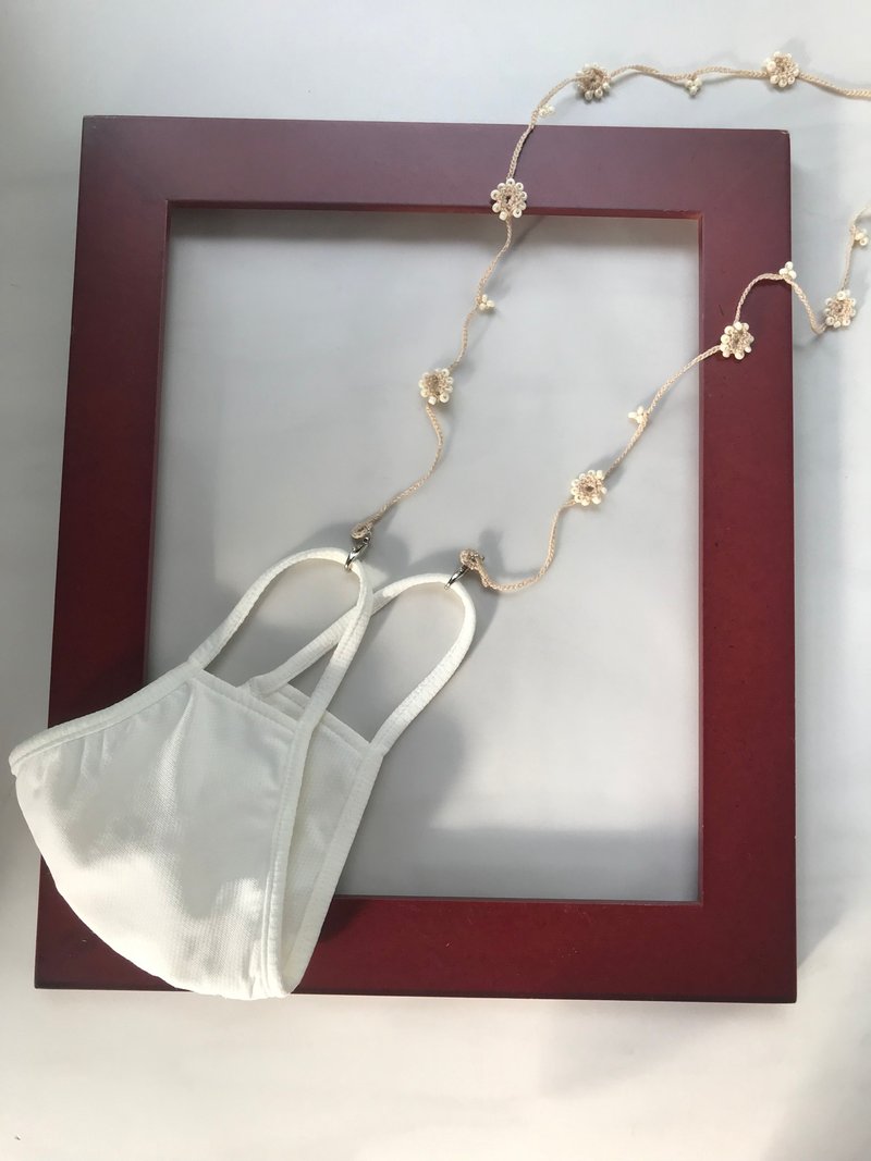 禮物 口罩鍊、眼鏡鍊兩用Mask Strap Marine Necklace|Sunglass 4 - 口罩 - 贵金属 卡其色