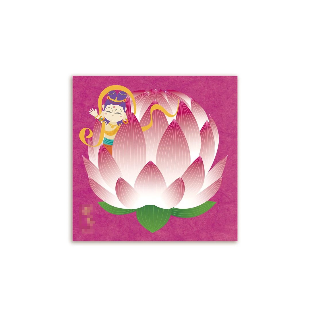 【汉礼 键师兄】莲花心意卡 (10张) (港澳限定) - 卡片/明信片 - 纸 